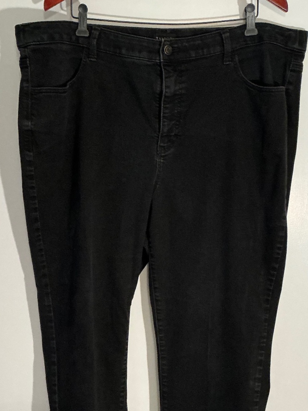 Talbots Women’s Black Sculpt Straight Leg Jeans 22W Stretch Denim